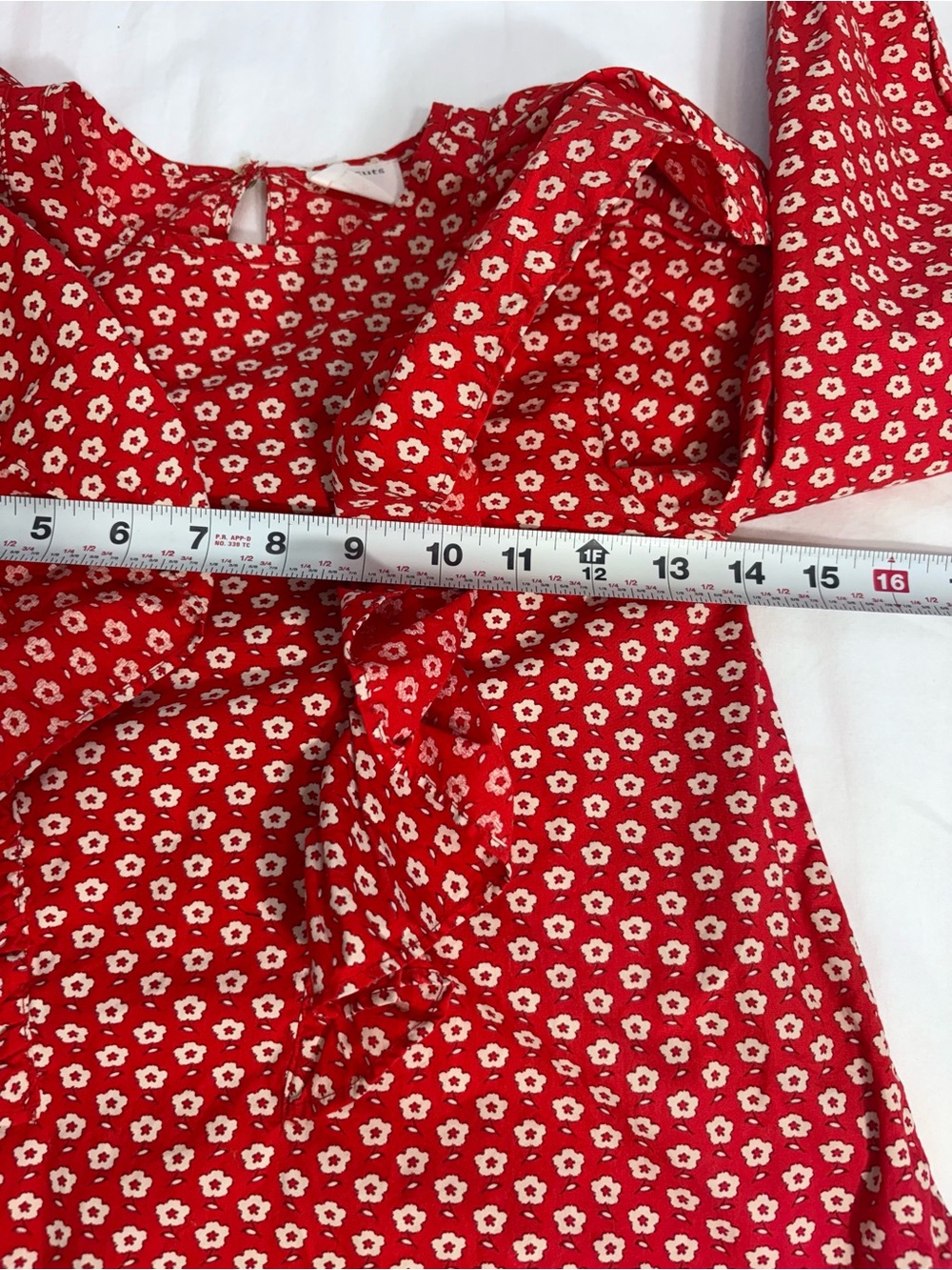 Crewcuts Red Floral Ruffle Blouse - Picture 4 of 8